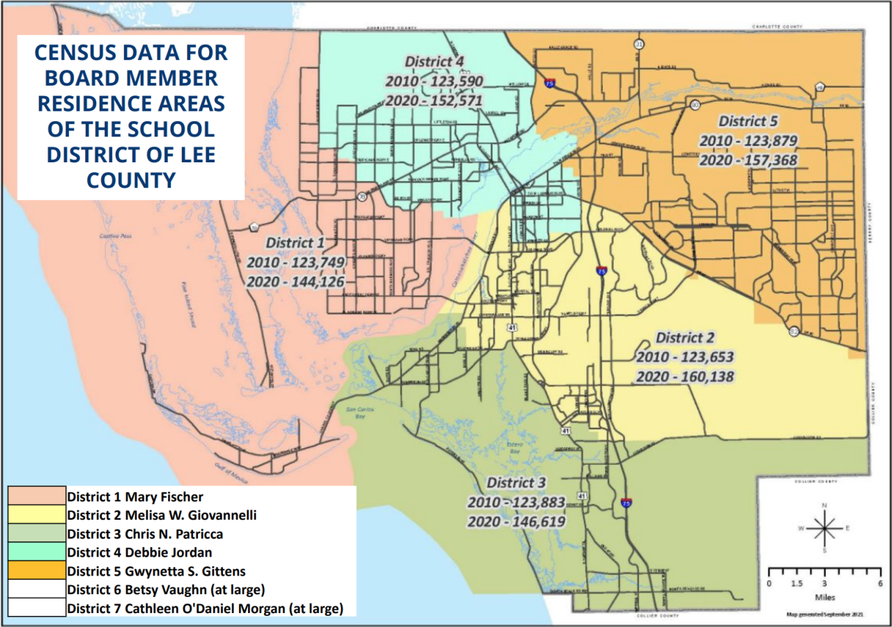 Lee County School Board to begin discussion of redrawing district lines